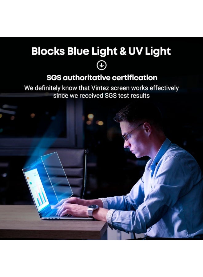 1 Pack 16:9 14 Inch Laptop Screen Protector Anti Glare Blue Light Blocking Laptop Touchscreen,Compatible with Chromebook Lenovo Slim Yoga Thinkpad Dell latitude ASUS Acer Samsung HP x360 Pavilion 14a Screen Protector Blue Light for Eyes Protection - Image 4
